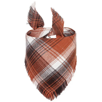 Plaid Triangle Dog Bandana