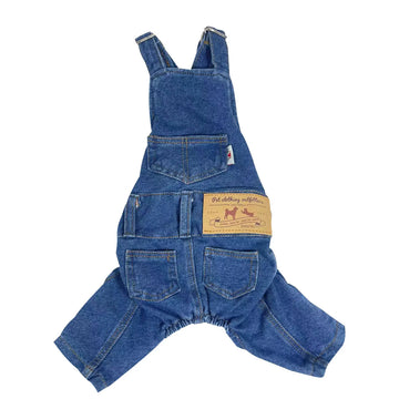 Denim Dog Overalls Costume