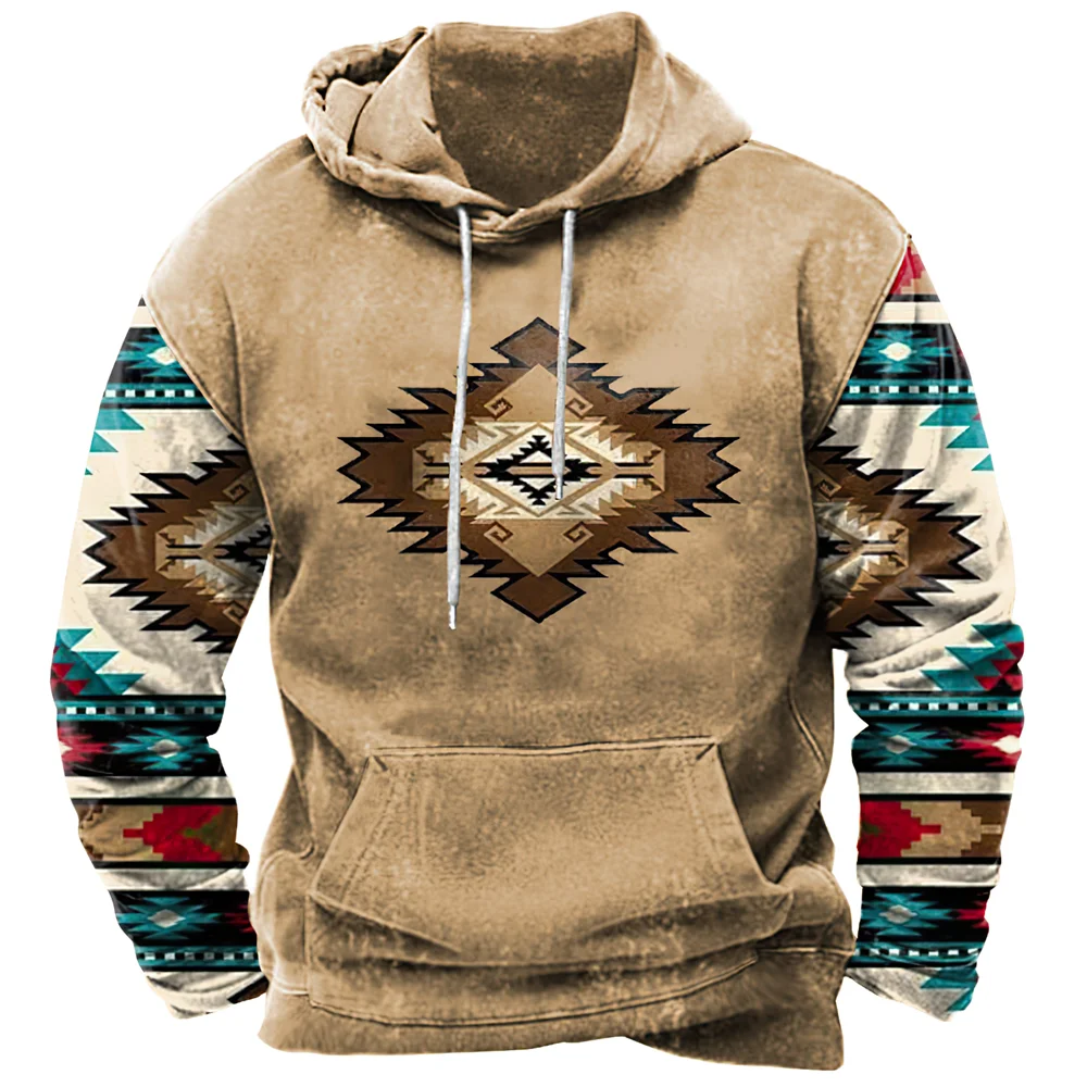 Aztec Western Graphic Hoodie