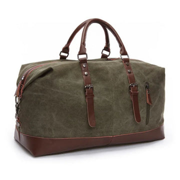 Canvas Leather Travel Bag