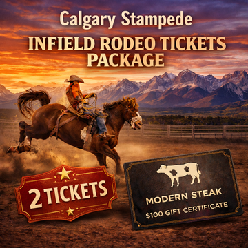 Calgary Stampede Infield Rodeo Tickets Package with Modern Steak GC